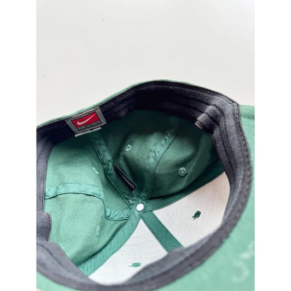 NIKE Michigan State Spartans Green Cotton Canvas Flexfit S Logo Baseball Hat - Picture 8 of 12